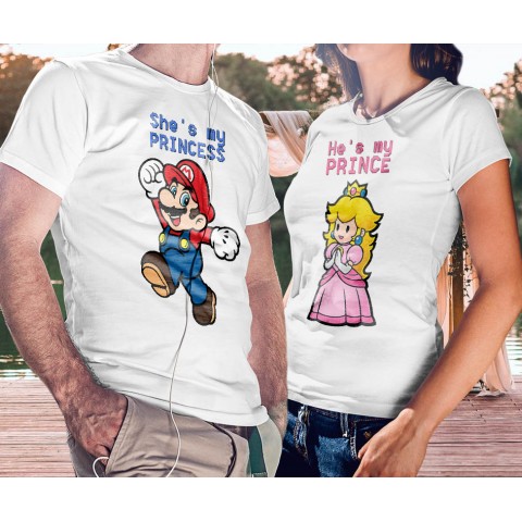Майки парные "Mario and princess"